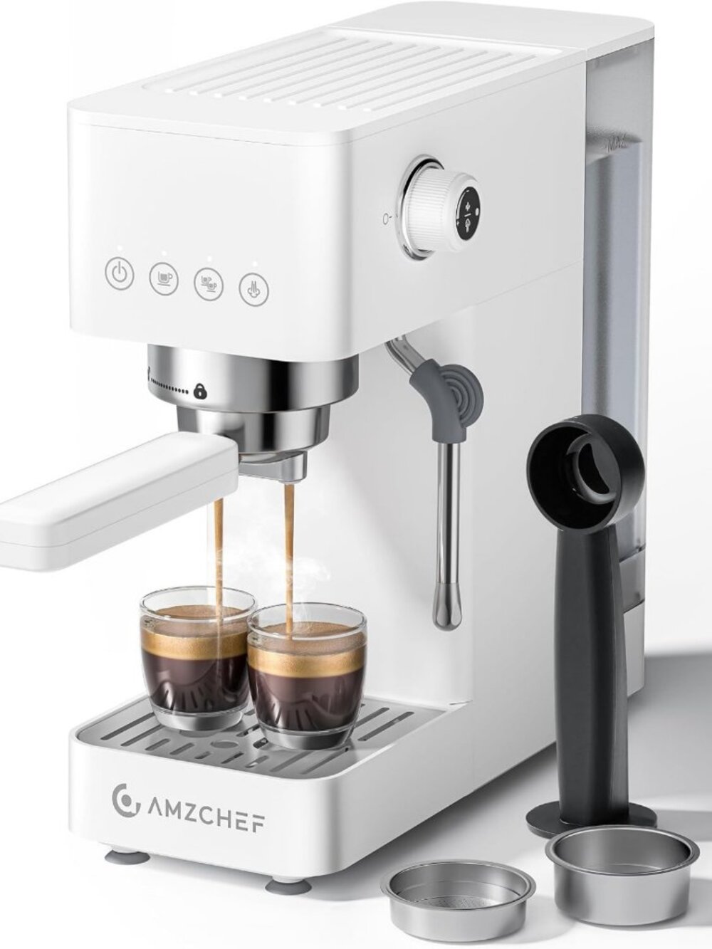 Compact Espresso Machine 20 Bar - Perfect for Americano, Latte & Cappuccino